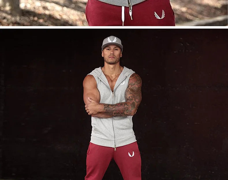 Sleeveless Hooded Sweatshirts